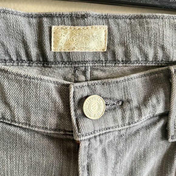 Mother Skinny Jeans The Dropout in Holy Smokes Womens Size 27 Gray Crop … - Picture 6 of 11